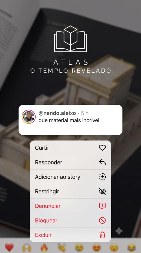 Comentário no Instagram de nando.aleixo: que material mais incrível