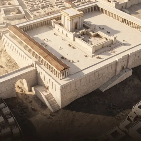Templo de Herodes: A esplanada nos dias de Jesus, página 47 do atlas