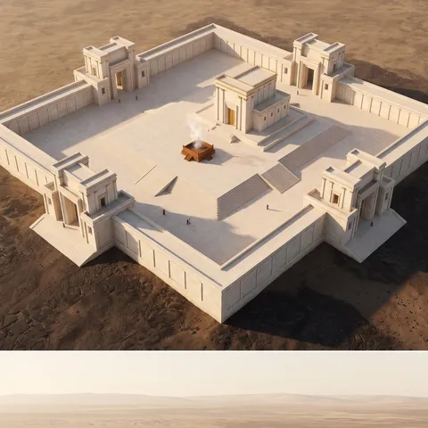 Templo Escatológico: A visão de Ezequiel 40–48, página 58 do atlas